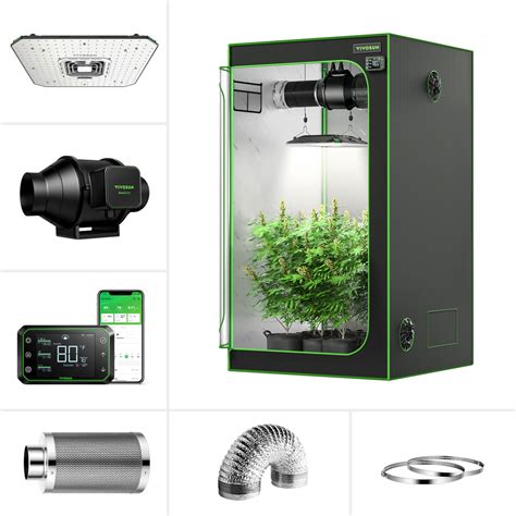 Vivosun Giy X Ft Smart Grow System Kit Grow Tent Kit Hydroponic