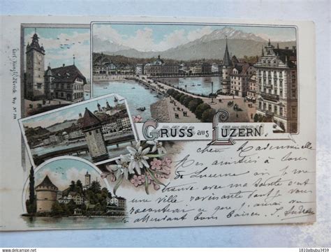 Lu Luzern Cpa Suisse Gruss Aus Luzern Litho