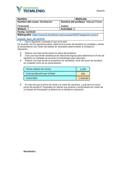 Act Modelacion F Actividad Reporte Nombre Matr Cula Nombre Del