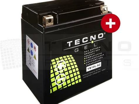 TECNO GEL BATTERIE YB10L A2 B2 12V 11AH DIN 51112 51113 WIRTH Federn