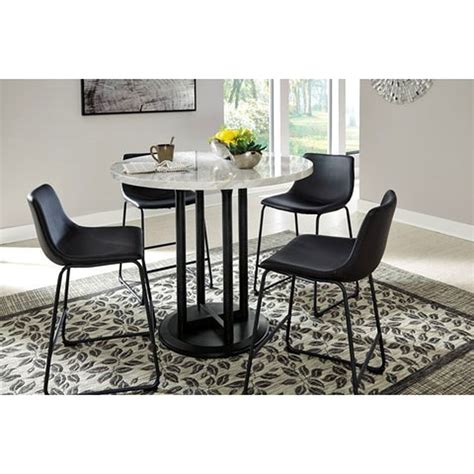 Signature Design By Ashley Centiar D372 624x4d372 23x1 5 Piece Round Counter Table Set Royal