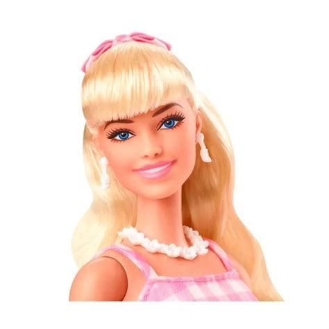 Mattel Lalka Filmowa Barbie Margot Robbie Jako Barbie W R Owej Sukience