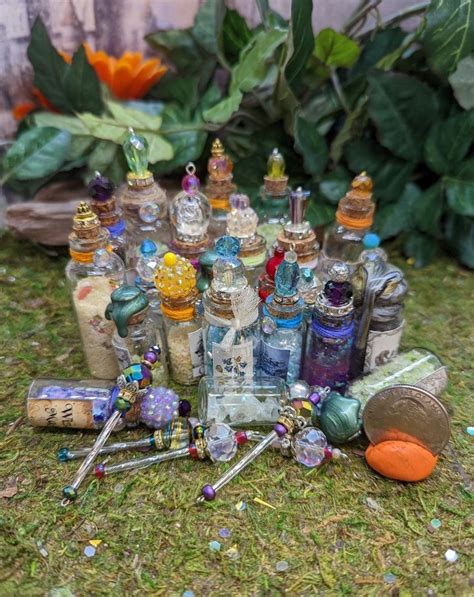 Or Miniature Potion Bottles Fairy Miniature Bottles Magic Fairy