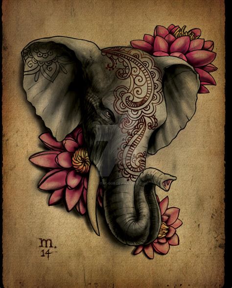 Elephant tattoo by Ogra-the-Gob on DeviantArt