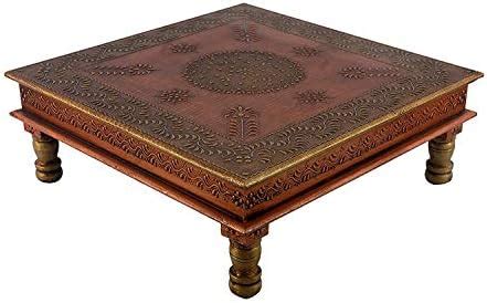 Wood To Cart Pooja Bajot Stool Pooja Decor Pooja Chowki Patla Chowki