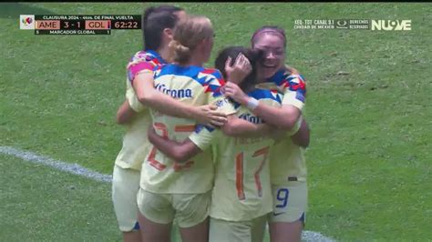 Ya Es Goleada Naty Mauleon Mete El Cuarto Para El Am Rica Tudn Liga