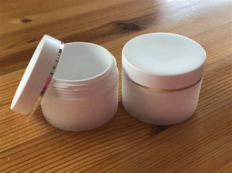 Dosen Creme St Ck Leer Ml Wei Mit Silberrand Tiegel Ebay