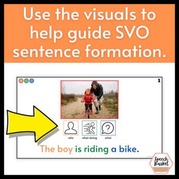 Building Svo Sentences With Real Photos No Prep Subject Verb Object