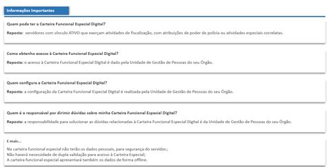 Carteira Funcional Especial Digital Portal Do Servidor