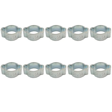 Oetiker 2 Ear Hose Clamp 11 To 13mm Jubilee Double Ear Crimp 10 Pack