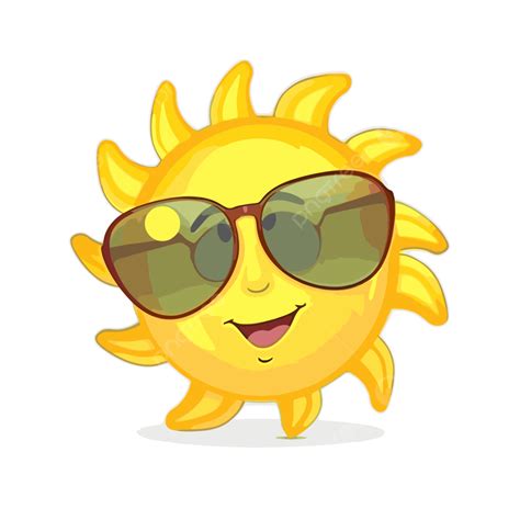 Sun With Sunglasses Clip Art