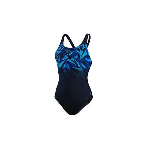 Speedo Hyperboom Placement Muscleback Costume Intero True Navy Blue