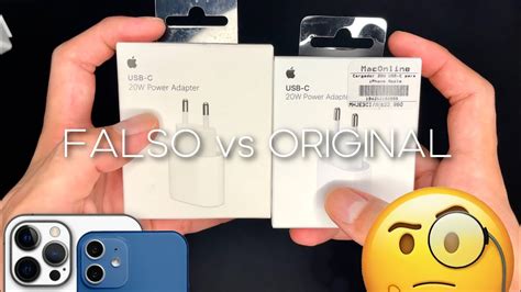 Cargador IPhone 20w FALSO Vs ORIGINAL YouTube