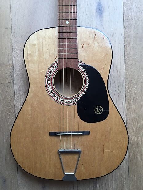 Kay Vintage Acoustic Guitar 70s Natural Reverb