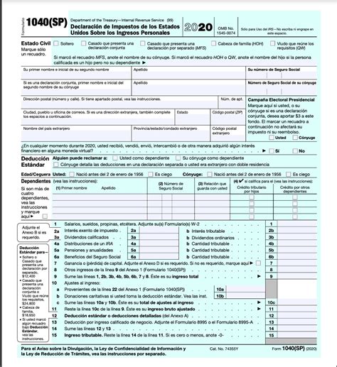 Por Primera Vez El Irs Lanza Una Versión En Español Del Formulario 1040 Para Las Declaraciones