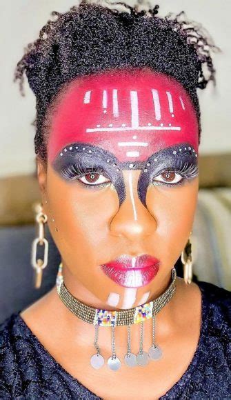 25 Awesome Tribal Makeup Ideas Warrior Tribal Makeup