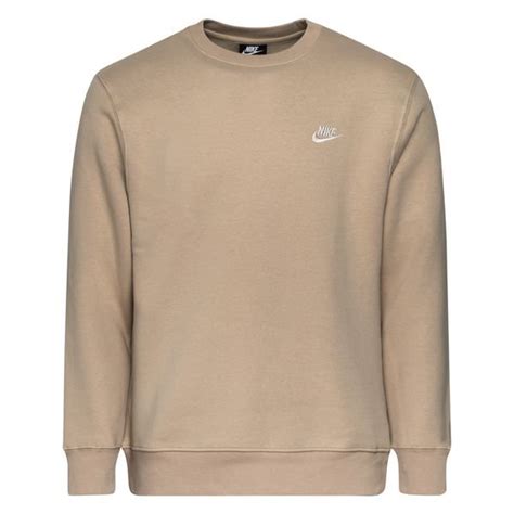 Nike Sweatshirt Nsw Club Crew Braun Weiß Unisportstore De