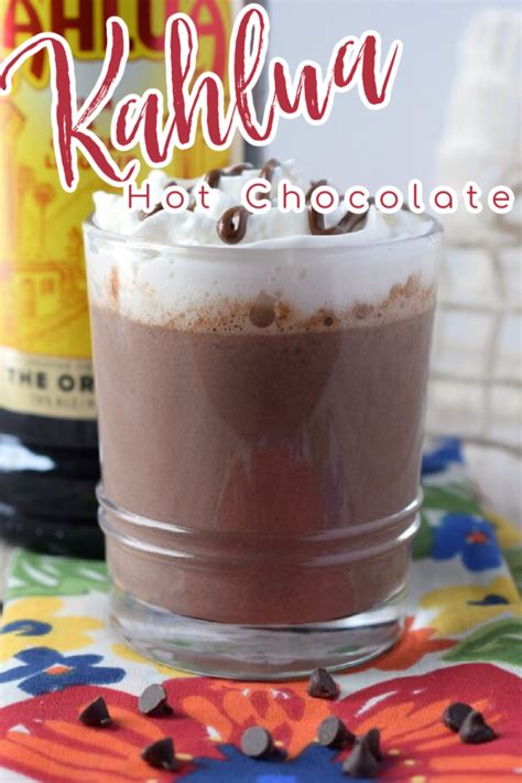 Kahlua Hot Chocolate Snacks And Sips