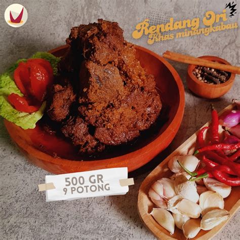 Jual RENDANG DAGING SAPI 500 GR MAKANAN KHAS MINANG KABAU SIAP SAJI