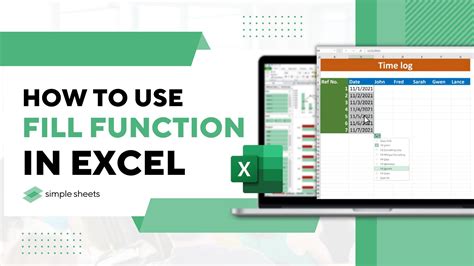 How To Use Fill Function In Excel Simplify Your Data Entry