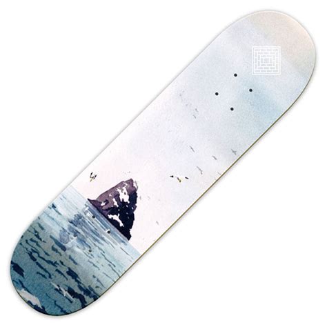 The National Skateboard Co Black Rock Skateboard Deck 825