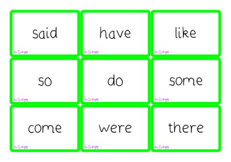 Phase 4 Tricky Word Cards Teaching Resources