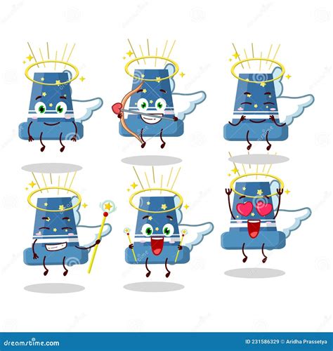 Reloadable Mortar Cartoon Designs As A Cute Angel Character Stock