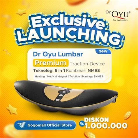 Promo Dr Qyu Lumbar Traction Device PREMIUM Original Gogomall Alat