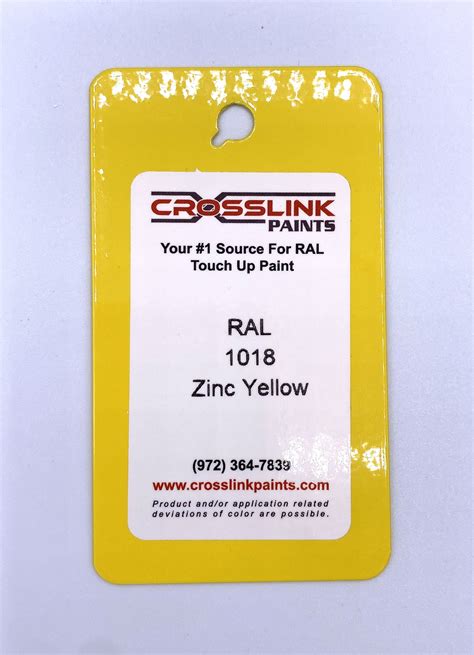 RAL 1018 Zinc Yellow Powder Coating Powder Crosslink Paints