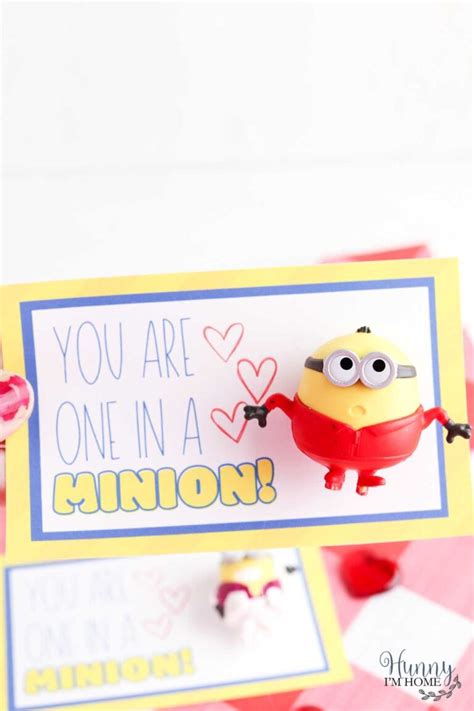 Free Diy Minion Valentine Cards Printable