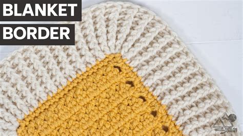 CROCHET Rib BLANKET Border Works For ANY Blanket With Sound YouTube