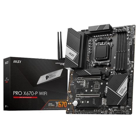 Msi Pro X P Wifi Amd X Chipset Socket Am Atx Motherboard Pro