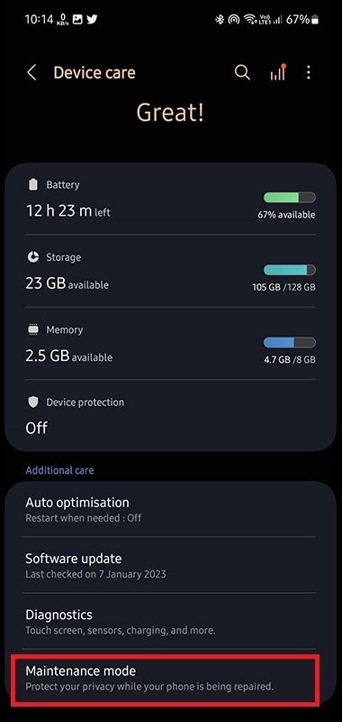 How To Enable Maintenance Mode On Samsung Phones One Ui 5