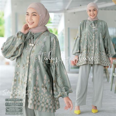 Jual Tulus Signature Setelan One Set Wanita Kekinian Outfit Kondangan