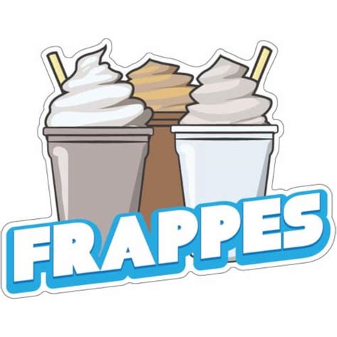 Signmission In Frappes Decal Concession Stand Food Truck Sticker