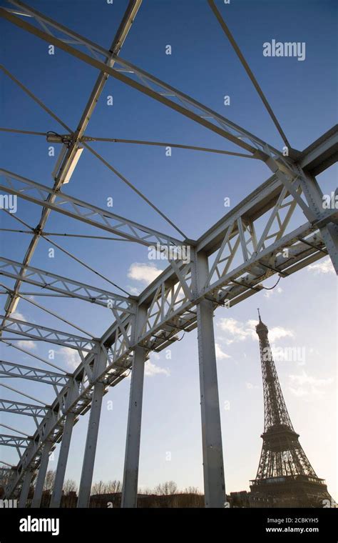 Eiffel Tower, River Seine, Bateau Mouche, Debilly Bridge, Paris, France Stock Photo - Alamy