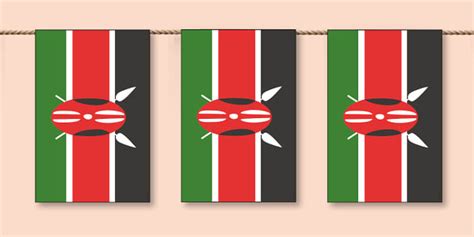 Kenya Flag Bunting Hecho Por Educadores Twinkl