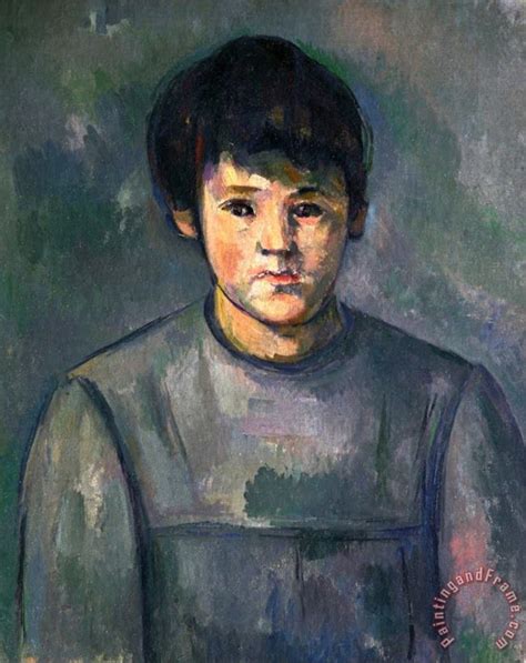 Paul Cezanne Portrait Of A Girl Circa 1896 Painting Portrait Of A