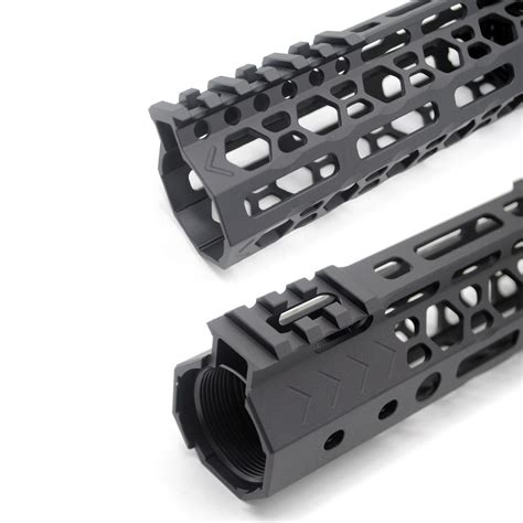 Aplus Nsr Style Black 7 Inches M Lok Free Float Ar15 Handguard Mlok