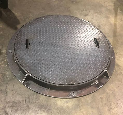 Round Manhole Covers And Frames Base Flange Frame