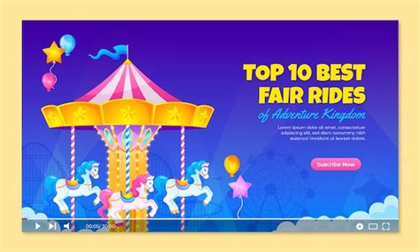 Free Vector Amusement Park Template Design