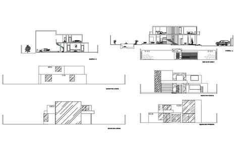 Villa Design Plan In DWG File - Cadbull