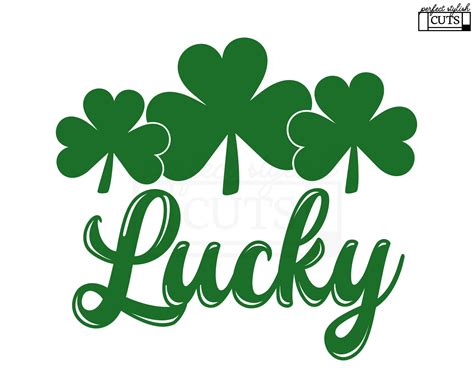 Lucky Svg St Patricks Day Svg Files For Cricut Etsy