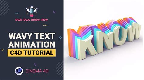 Wave Text Animation Cinema 4D Tutorial YouTube