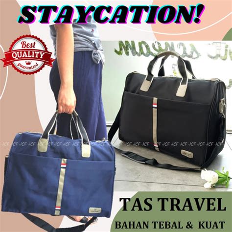 Jual Tas Travel Bag Jinjing Besar Wanita Pria Tas Trevel Mudik Pakaian