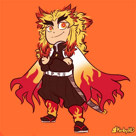 Chibi Rengoku by Kirbyherpaderpy on DeviantArt