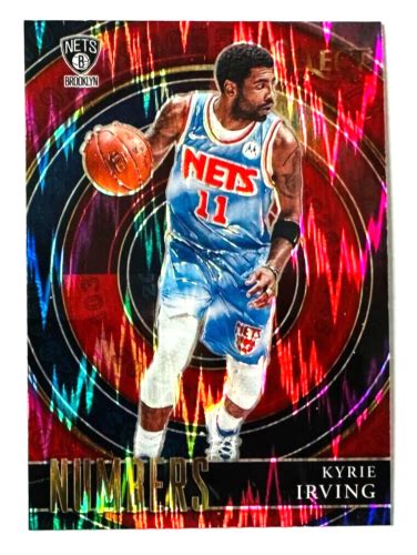 2020 21 Panini Select Kyrie Irving RED Lazer Prizm Card Numbers 28