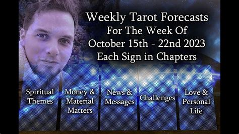 Weekly Tarot Reading Each Sign In Chapters All Areas Of Life