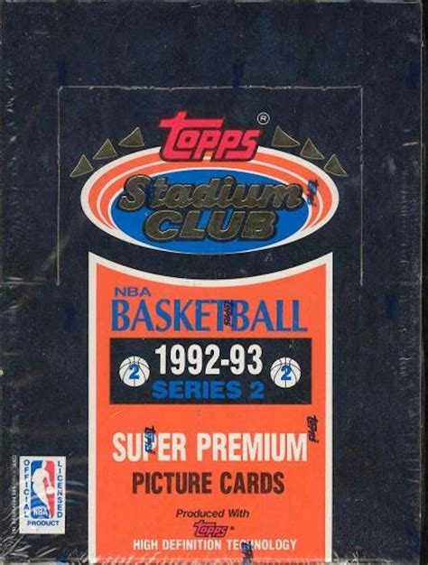 1992 93 Topps Stadium Club Series 2 Basketball Hobby Box Da Card World