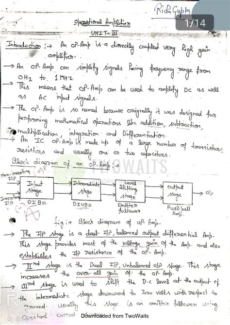 Notes For Electronics Engineering Unit 4 Material Btech Studocu